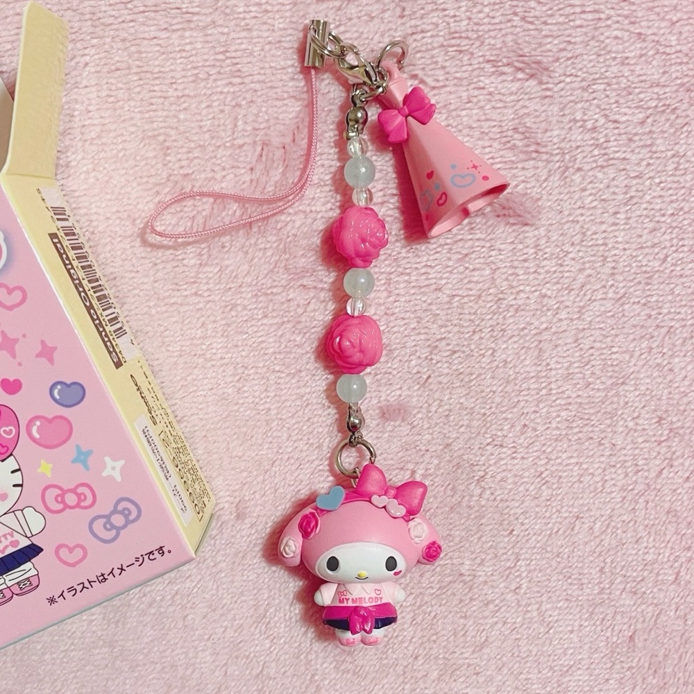Sanrio My Melody Gakuen Kirameki School Sparkle Keychain Strap Charm